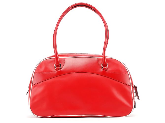 Prada Borsa Bowling in vitello rosso Primavera 2000 - vista 4