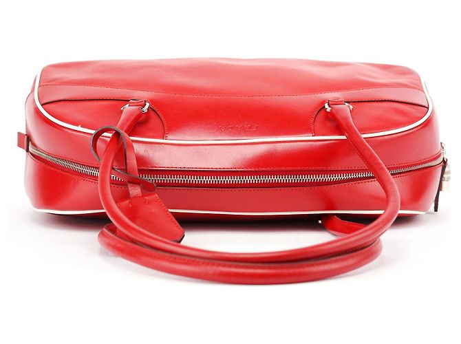 Prada Borsa Bowling in vitello rosso Primavera 2000 - vista 5