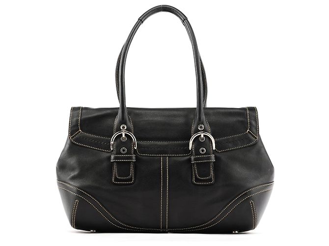 Coach Borsa Tote Soho in pelle nera - vista 3