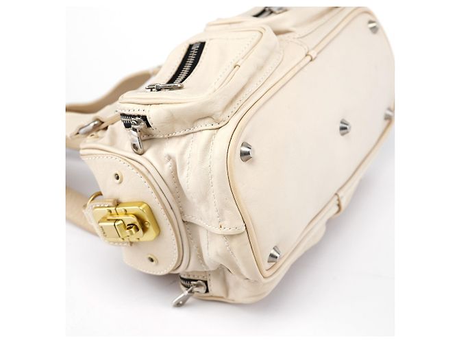 Chloé Borsa Tote Betty in pelle Off-White - vista 11