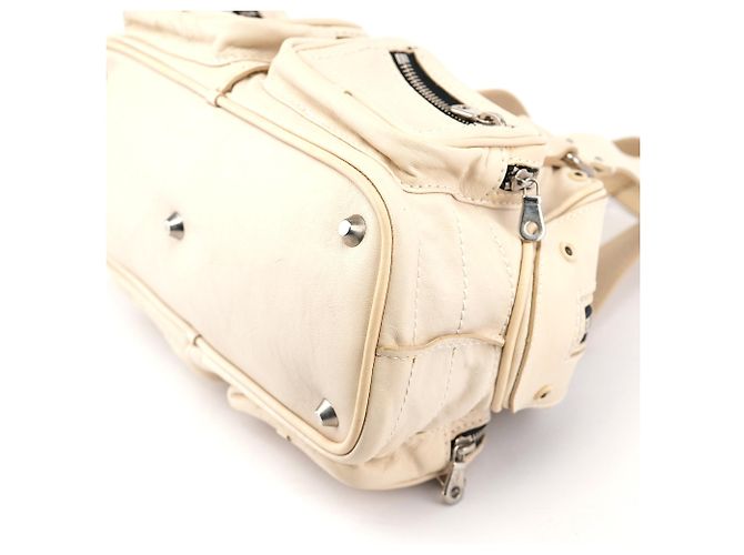 Chloé Borsa Tote Betty in pelle Off-White - vista 12