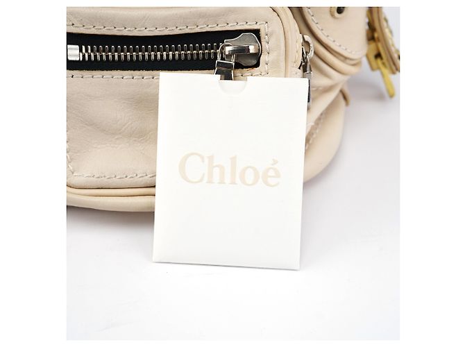 Chloé Borsa Tote Betty in pelle Off-White - vista 14