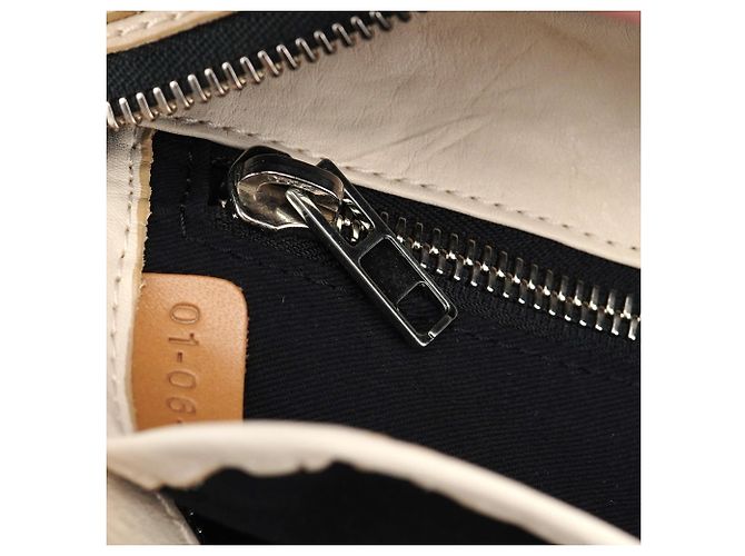 Chloé Borsa Tote Betty in pelle Off-White - vista 17