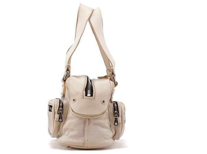 Chloé Borsa Tote Betty in pelle Off-White - vista 2