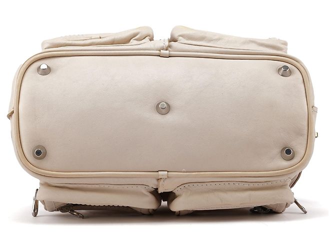 Chloé Borsa Tote Betty in pelle Off-White - vista 5