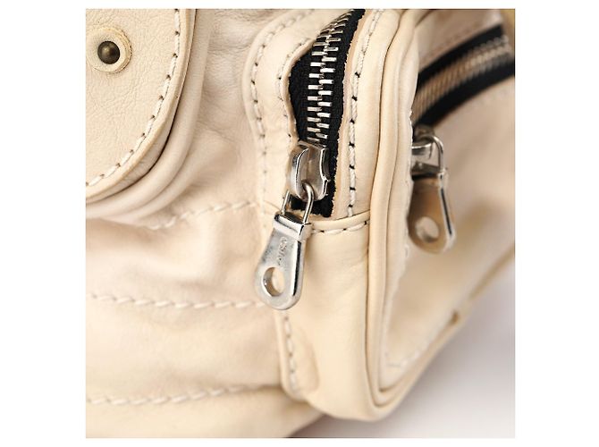 Chloé Borsa Tote Betty in pelle Off-White - vista 9