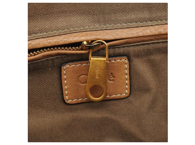 Chloé Borsa a tracolla Marcie in pelle marrone chiaro - vista 16