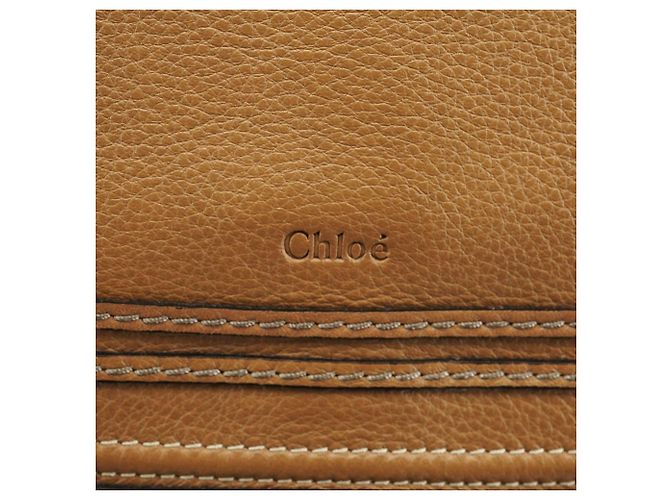 Chloé Borsa a tracolla Marcie in pelle marrone chiaro - vista 6