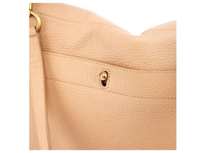 Yves Saint Laurent Borsa 2-Way Muse Two in pelle beige - vista 10