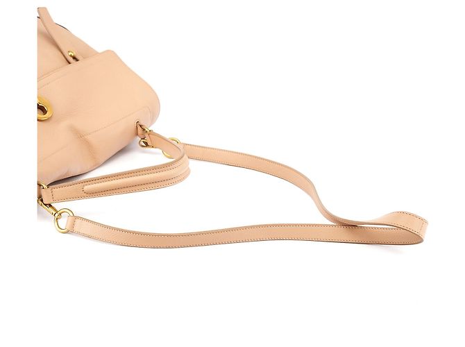 Yves Saint Laurent Borsa 2-Way Muse Two in pelle beige - vista 14