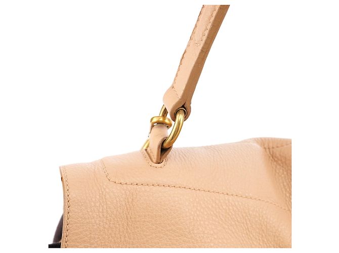 Yves Saint Laurent Borsa 2-Way Muse Two in pelle beige - vista 8