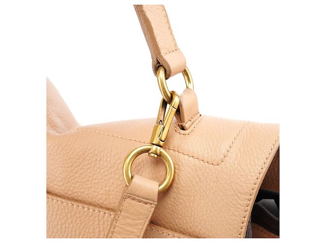 Yves Saint Laurent Borsa 2-Way Muse Two in pelle beige - vista 9
