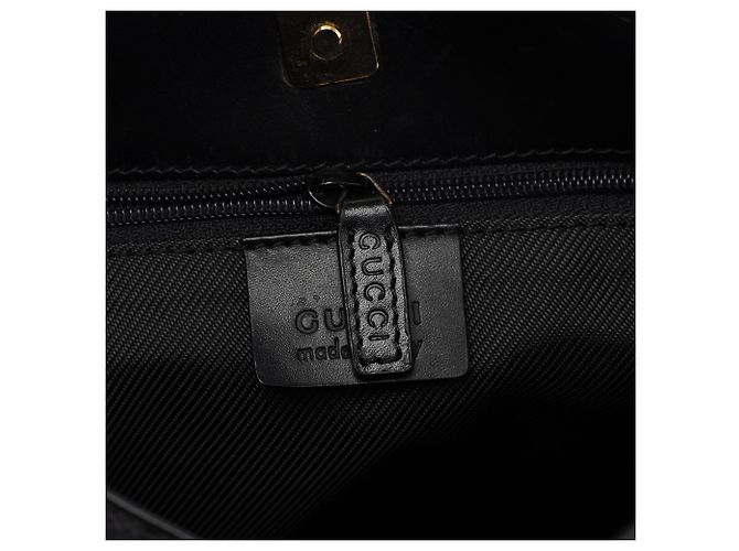 Gucci Borsa a tracolla GG in tela nera - vista 11