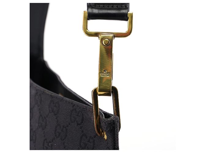 Gucci Borsa a tracolla GG in tela nera - vista 5