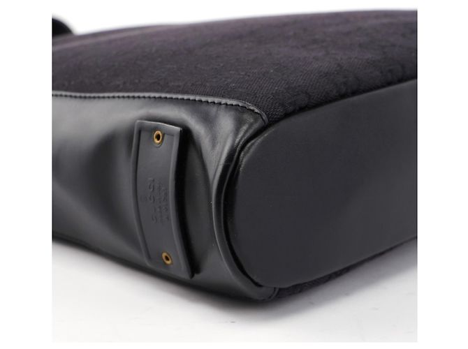 Gucci Borsa a tracolla GG in tela nera - vista 7