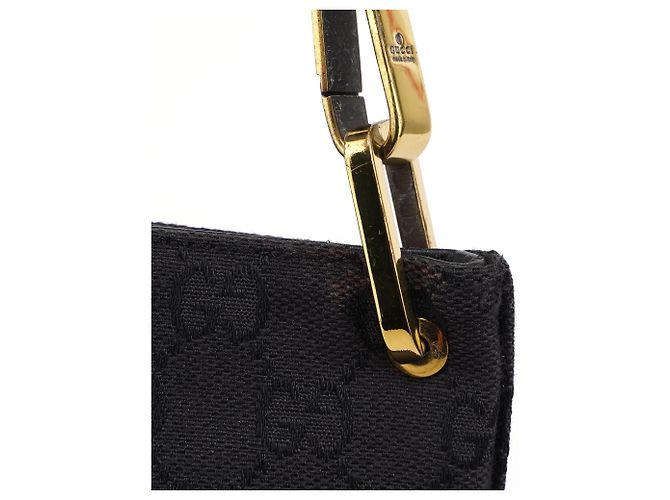 Gucci Borsa a tracolla GG in tela nera - vista 9