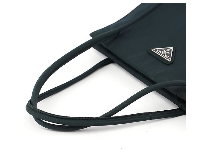 Prada Borsa City Tote in Tessuto Navy - vista 10