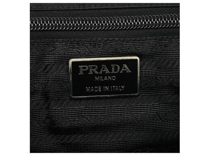 Prada Borsa Tote Black Tessuto Metallo - vista 11