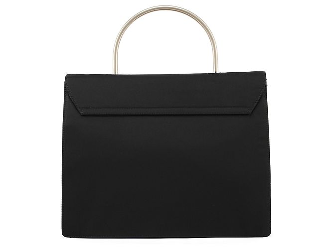 Prada Borsa Tote Black Tessuto Metallo - vista 3