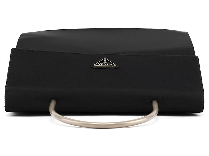Prada Borsa Tote Black Tessuto Metallo - vista 4