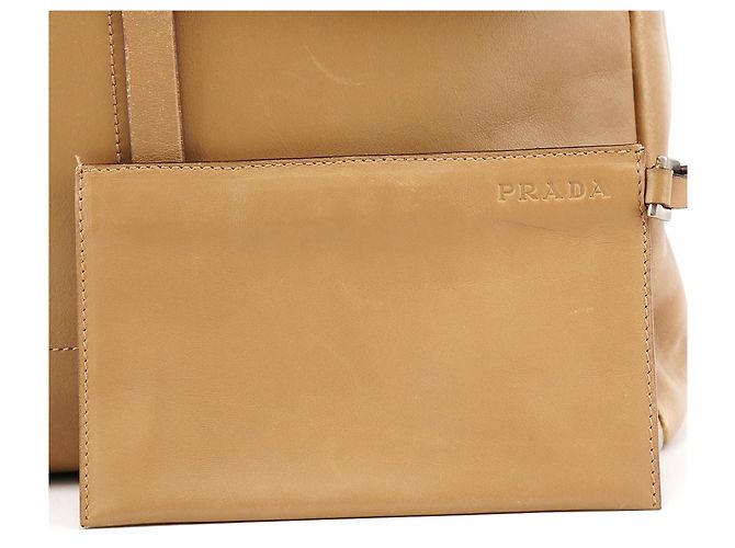 Prada Borsa a tracolla in pelle Vitello beige Primavera 1999 - vista 12