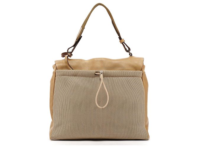 Prada Borsa a tracolla in pelle Vitello beige Primavera 1999 - vista 4