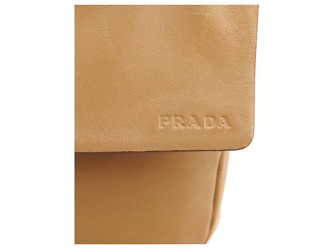 Prada Borsa a tracolla in pelle Vitello beige Primavera 1999 - vista 7
