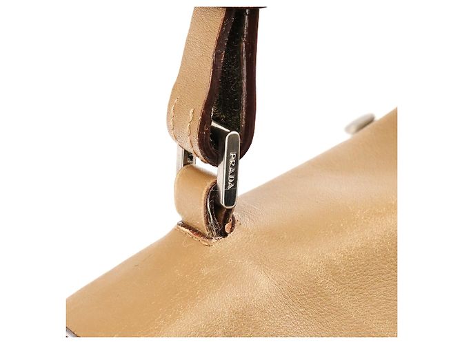 Prada Borsa a tracolla in pelle Vitello beige Primavera 1999 - vista 9