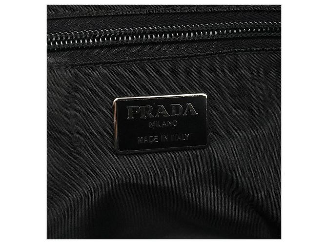 Prada Saco Tote 1998 Black Tessuto Mare Nylon com pegas de resina - vista 13