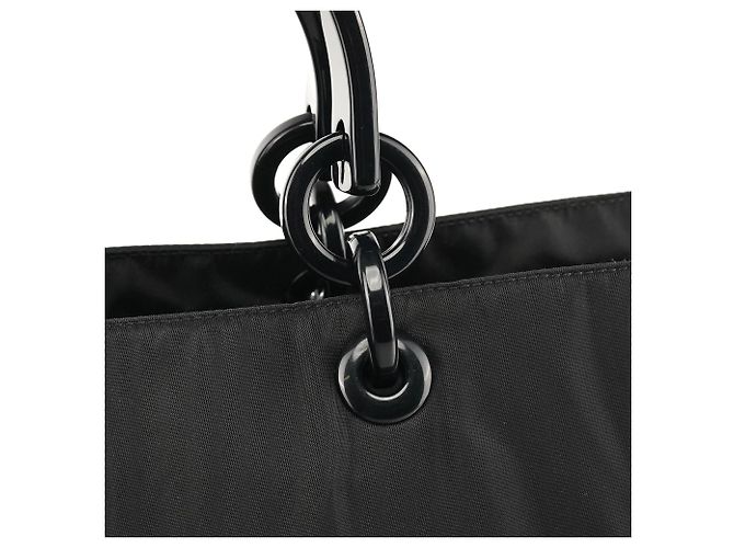 Prada Saco Tote 1998 Black Tessuto Mare Nylon com pegas de resina - vista 7
