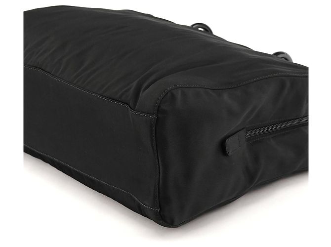 Prada Saco Tote 1998 Black Tessuto Mare Nylon com pegas de resina - vista 9