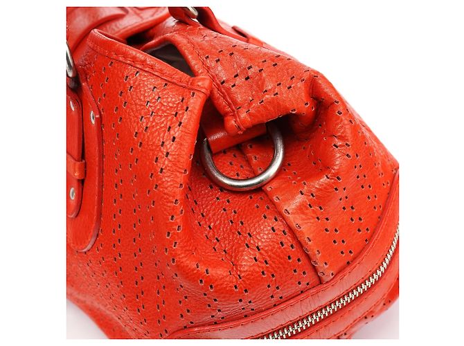Chloé Borsa Kerala in pelle traforata rossa - vista 10