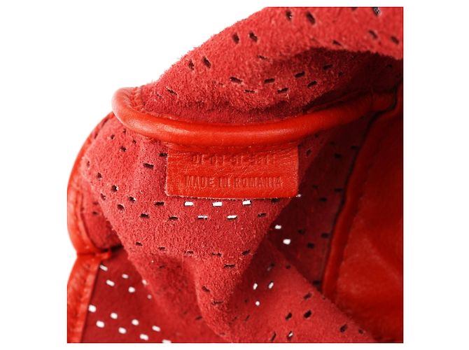 Chloé Borsa Kerala in pelle traforata rossa - vista 15