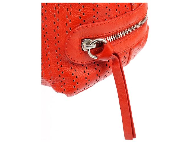 Chloé Borsa Kerala in pelle traforata rossa - vista 9