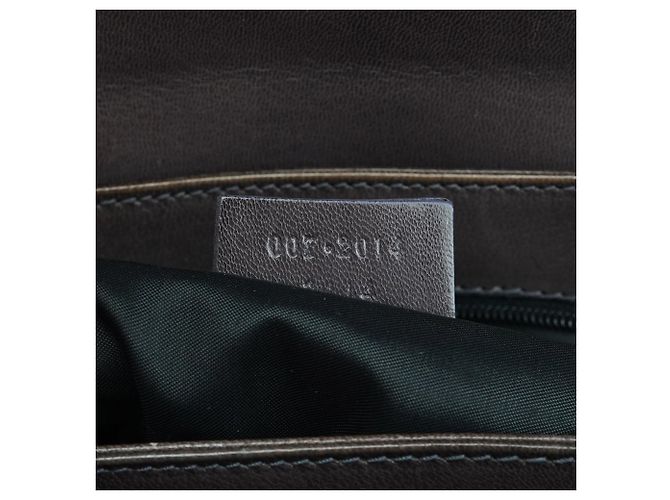 Gucci Borsa crossbody a patta in pelle di vitello marrone - vista 12