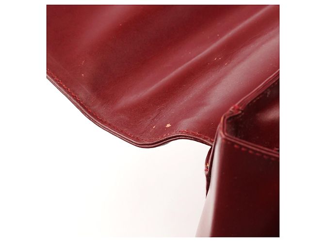 Prada Borsa con manico in pelle Vitello bordeaux - vista 15