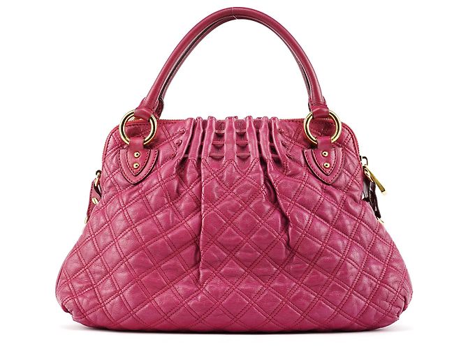 Marc Jacobs Borsa a tracolla Stam in pelle trapuntata rosa - vista 3