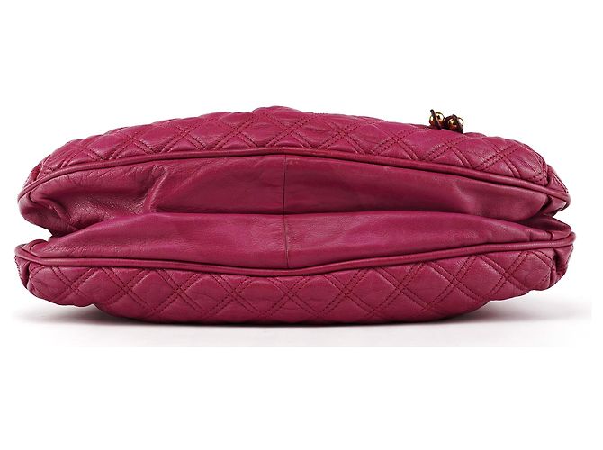 Marc Jacobs Borsa a tracolla Stam in pelle trapuntata rosa - vista 5