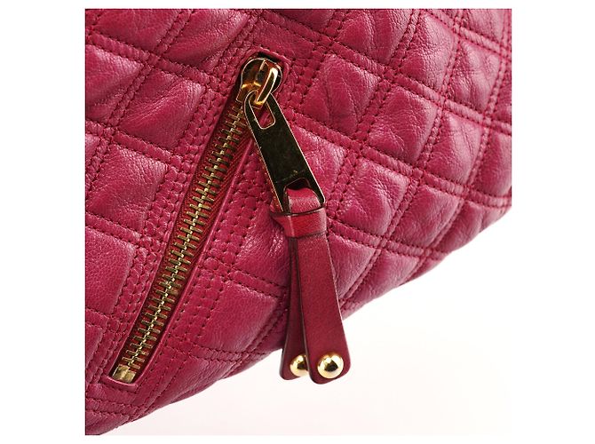Marc Jacobs Borsa a tracolla Stam in pelle trapuntata rosa - vista 6