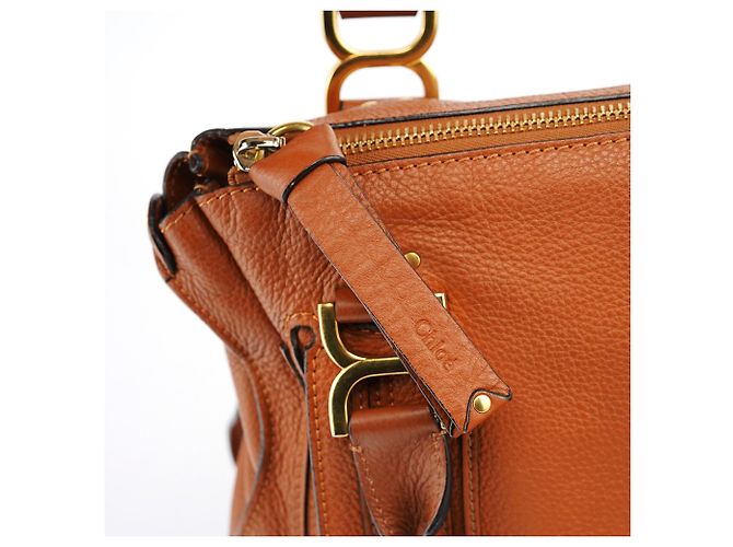 Chloé Borsa a tracolla Marcie in pelle marrone - vista 10