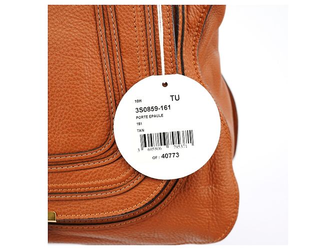 Chloé Borsa a tracolla Marcie in pelle marrone - vista 12