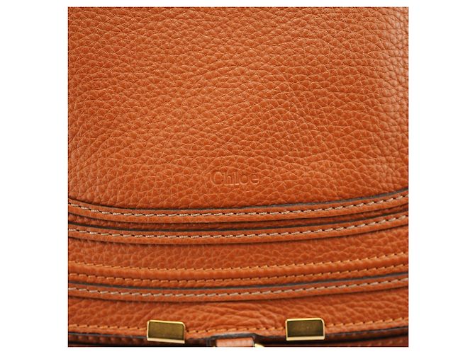 Chloé Borsa a tracolla Marcie in pelle marrone - vista 6