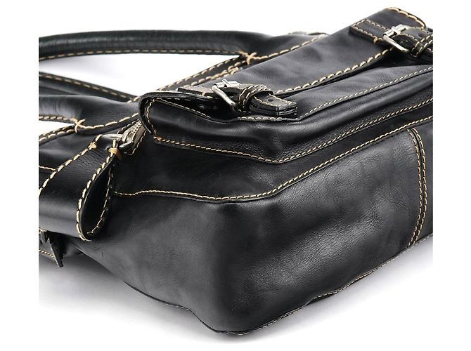 Chloé Borsa Tote Edith in pelle nera - vista 11