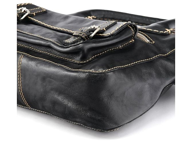 Chloé Borsa Tote Edith in pelle nera - vista 12