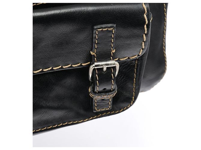 Chloé Borsa Tote Edith in pelle nera - vista 7