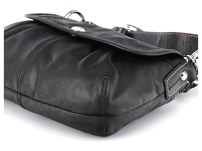 Coach Borsa a tracolla in pelle nera F13728 - vista 11