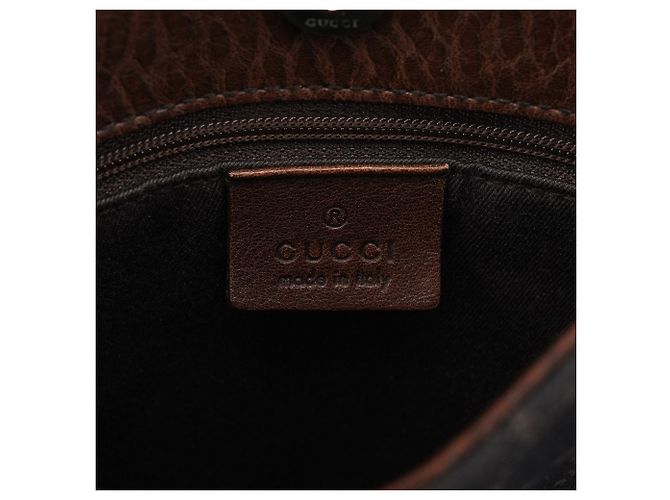 Gucci Borsa Tote Brown GG Horsebit - vista 11