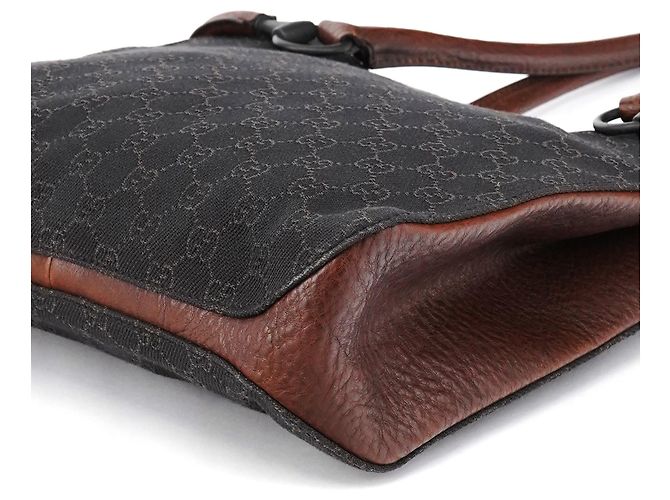 Gucci Borsa Tote Brown GG Horsebit - vista 8