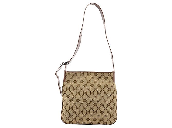 Gucci Borsa a tracolla GG Canvas Beige Brown - vista 3