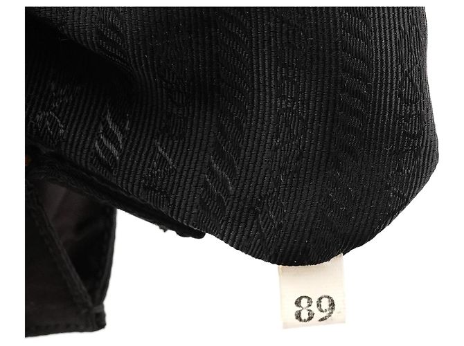 Prada Borsa a mano in nylon Tessuto Metal nero - vista 11